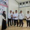 Sekretaris Daerah (Sekda) Aceh Jaya, T Reza Fahlevi membuka acara pelatihan pengelasan dan pelatihan tata busana berbasis vokasi dan kompetensi di Aula Dinas Tenaga Kerja (Transnaker) Aceh Jaya, Rabu (31/052023) (Foto/Ist)