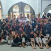 Penjabat (Pj) Bupati Aceh Jaya, Murtala bersama Para Atlet Teakwondo Aceh Jaya usai meraih Juara Umum III Taekwondo Aceh Jaya Juara Umum III Open Tournament Mualem Taekwondo 2023 di Lhokseumawe, Minggu (31/12/2023) (Foto untuk AJP)