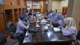 Pj Bupati Aceh Jaya, Dr. A. Murtala menerima Audiensi PT Barajaya (Perseroda) di ruang rapat kerjanya, Selasa (2/1/2024) (Foto AJP/Zahlul Akbar)