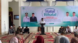 Pemerintah Kabupaten Aceh Jaya menggelar acara Halal Bi Halal di Pendopo Bupati Aceh Jaya, Jumat, (10/5/2024) (Foto untuk AJP)