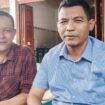 M Jamin (kanan) ketua Demokrat Aceh Jaya bersama Musliadi Z, Mantan Ketua DPRK Aceh Jaya, Senin (13/5/2024) (Foto AJP)