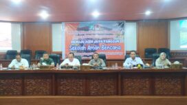 Pembukaan kegiatan Sosialisasi dan Simulasi Sekolah Aman Bencana di Aula Kantor Bupati Aceh Jaya, Rabu (15/05/2024) (Foto untuk AJP)