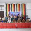 Kepala Dinas Syariat Islam Aceh Jaya, Fajri bersama Sejumlah pengurus masjid menghadiri Pelantikan Manajemen Ekonomi Masjid pada sembilan kecamatan di Kabupaten Aceh Jaya, Kamis (19/9/2024) (Foto untuk AJP)
