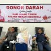 Palang Merah Indonesia (PMI) Kabupaten Aceh Jaya menggelar Apel Relawan dan Donor Darah di Markas PMI setempat, Desa Ketapang, Kecamatan Krueng Sabee, Aceh Jaya, Selasa (17/9/2024) (Foto/untuk AJP)