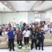 Ketua DPD KNPI Aceh Jaya, Masri bersama Pj Sekda Aceh Jaya, Asy'ari dan Ketua DPRK Aceh Jaya, Musliadi Z saat acara Sosialisasi dan Tips Tembus Beasiswa LPDP Daerah Afirmasi di Aula Dinas Kesehatan Aceh Jaya, Rabu (5/2/2025) (Foto/Ist)