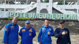 Personil Badan Penanggulangan Bencana Kabupaten (BPBK) Aceh Jaya. (Foto/Ist)