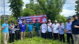 Penjabat Gubernur Aceh, H. Safrizal ZA., meninjau lokasi yang direncanakan sebagai pusat pembangunan venue utama Pekan Olahraga Aceh (PORA) 2026, Minggu (19/01/2025) (Foto/Ist)