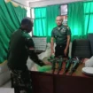 Komandan Kodim 0114/ Aceh Jaya, Letkol Inf Alimuddin, S.E, melakukan pengecekan mendadak ( Sidak) ke Koramil 06/Teunom, Rabu (26/3/2025) (foto/Ist)