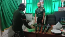 Komandan Kodim 0114/ Aceh Jaya, Letkol Inf Alimuddin, S.E, melakukan pengecekan mendadak ( Sidak) ke Koramil 06/Teunom, Rabu (26/3/2025) (foto/Ist)