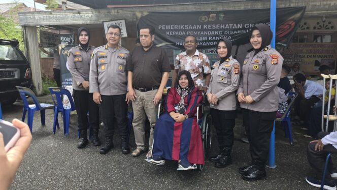 
 Polda Aceh Periksa Kesehatan Penyandang Disabilitas di Banda Aceh