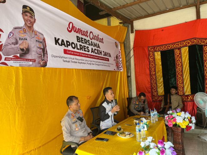 
 Wakil Bupati dan Kapolres Aceh Jaya Dengarkan Aspirasi Warga Gampong Ligan