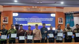 Bupati Aceh Jaya, Safwandi bersama Gubernur Aceh, Muzakir Manaf dan para Bupati dan Wali Kota se-Provinsi Aceh melaksanakan kunjungan kerja ke Kantor Badan Kepegawaian Negara (BKN) Republik Indonesia di Jakarta, Kamis (03/07/2025) (Foto/Ist) 