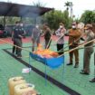 Pemusnahan Barang Bukti (BB) narkoba yang digelar Kejaksaan Negeri (Kejari) Aceh Jaya, Selasa (08/07/2025) (Foto/Ist)