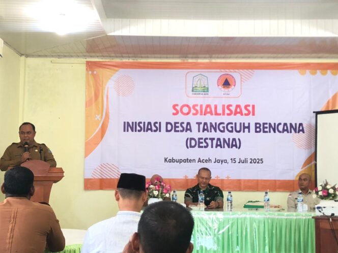 
 BPBK Aceh Jaya menggelar sosialisasi Inisiasi Desa Tangguh Bencana