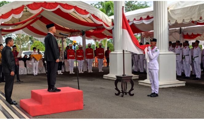 
 Bupati Aceh Jaya Kukuhkan Paskibraka Tahun 2025