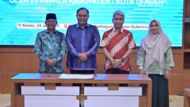 Sekda Aceh Jaya, Reza Fahlevi hadiri kegiatan Lokakarya bertajuk “Komitmen Untuk Gizi: Dari Bukti Menuju Dampak – Mewujudkan Program Gizi yang Terarah, Terintegrasi, dan Berkelanjutan”, yang digelar di Gedung Serbaguna Kantor Gubernur Aceh, Kamis (24/07/2025) (Foto/Ist)