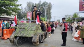 Suasana Karnaval di Aceh Jaya, Sabtu (16/8/2025) (Foto/Ist)