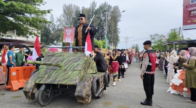 
 Suasana Karnaval di Aceh Jaya, Sabtu (16/8/2025) (Foto/Ist)
