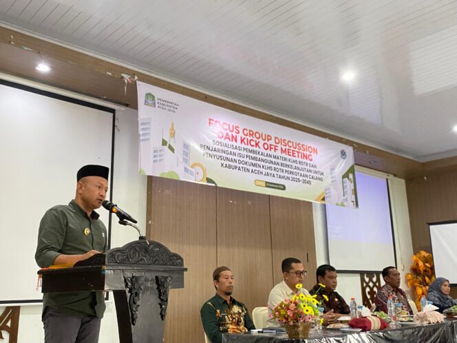 
 DLH Aceh Jaya Susun KLHS RDTR, Bupati Tekankan Pentingkan Keseimbangan