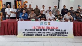 Muspika Kecamatan Jaya menggelar silahturahmi kebangsaan di Gedung Kader Lamno, Desa Meunasah Weh, Kecamatan Jaya, Aceh Jaya, Rabu (19/11/2025) (Foto/Ist) 