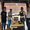 Pengurus PWI Aceh Jaya (kiri) saat galang Bantuan Kemanusiaan (Foto/Ist)