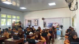 Siswa tingkat SD sedang mengikuti try out, Sabtu (11/4/2026) (Foto/Ist) 