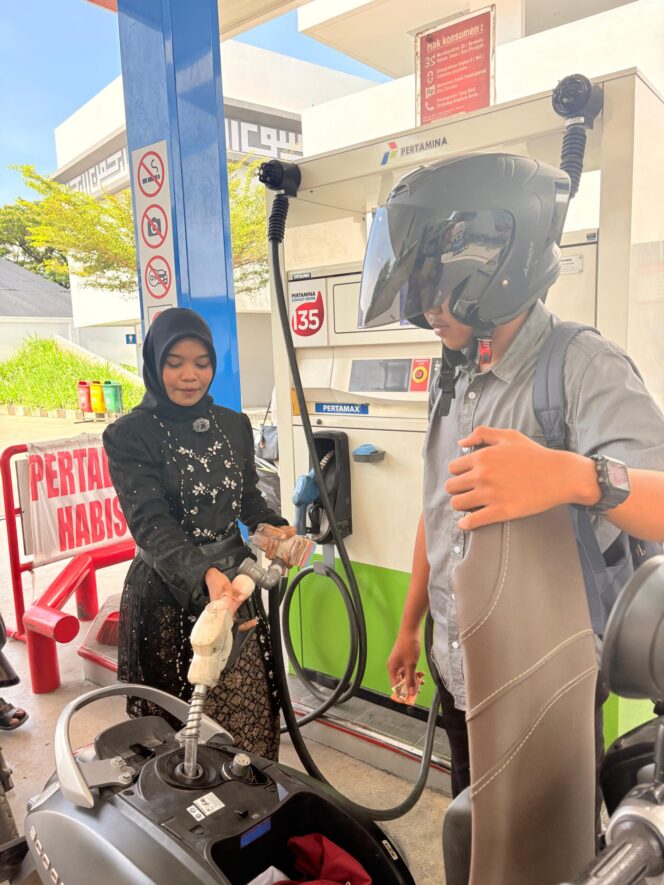 
 Pertamina Regional Sumbagut Hadirkan Nuansa Hari Kartini di SPBU, Apresiasi Peran Perempuan dalam Pelayanan Energi