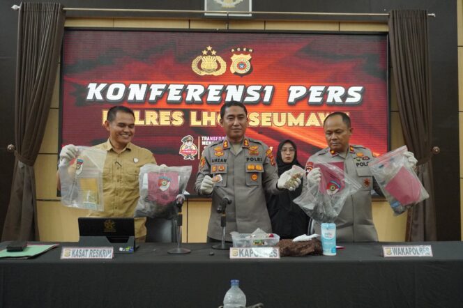 
 Polisi Tuntas Ungkap Kasus Perampasan Kemerdekaan Disertai Penembakan dan Pembunuhan di Alue Lim
