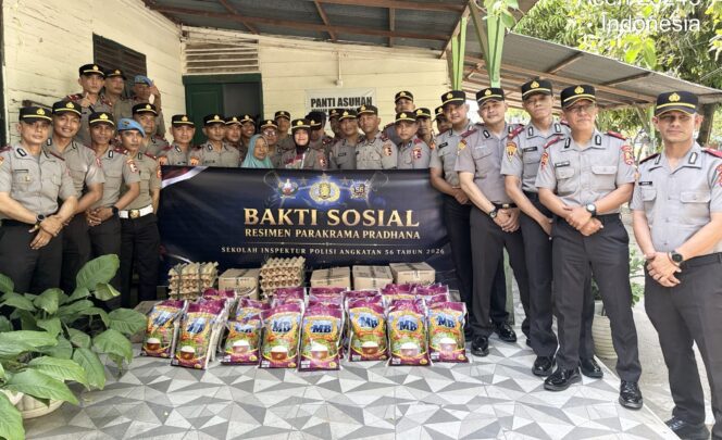 
 Siswa SIP Angkatan 56 Polda Aceh Gelar Baksos di Panti Asuhan