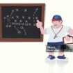 Vector illustration of a football coach.