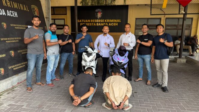 
 Polisi Amankan Dua Pencuri Motor di Banda Aceh