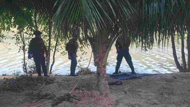 
 Tim Jibom Evakuasi Benda Diduga Mortir di Krueng Aceh